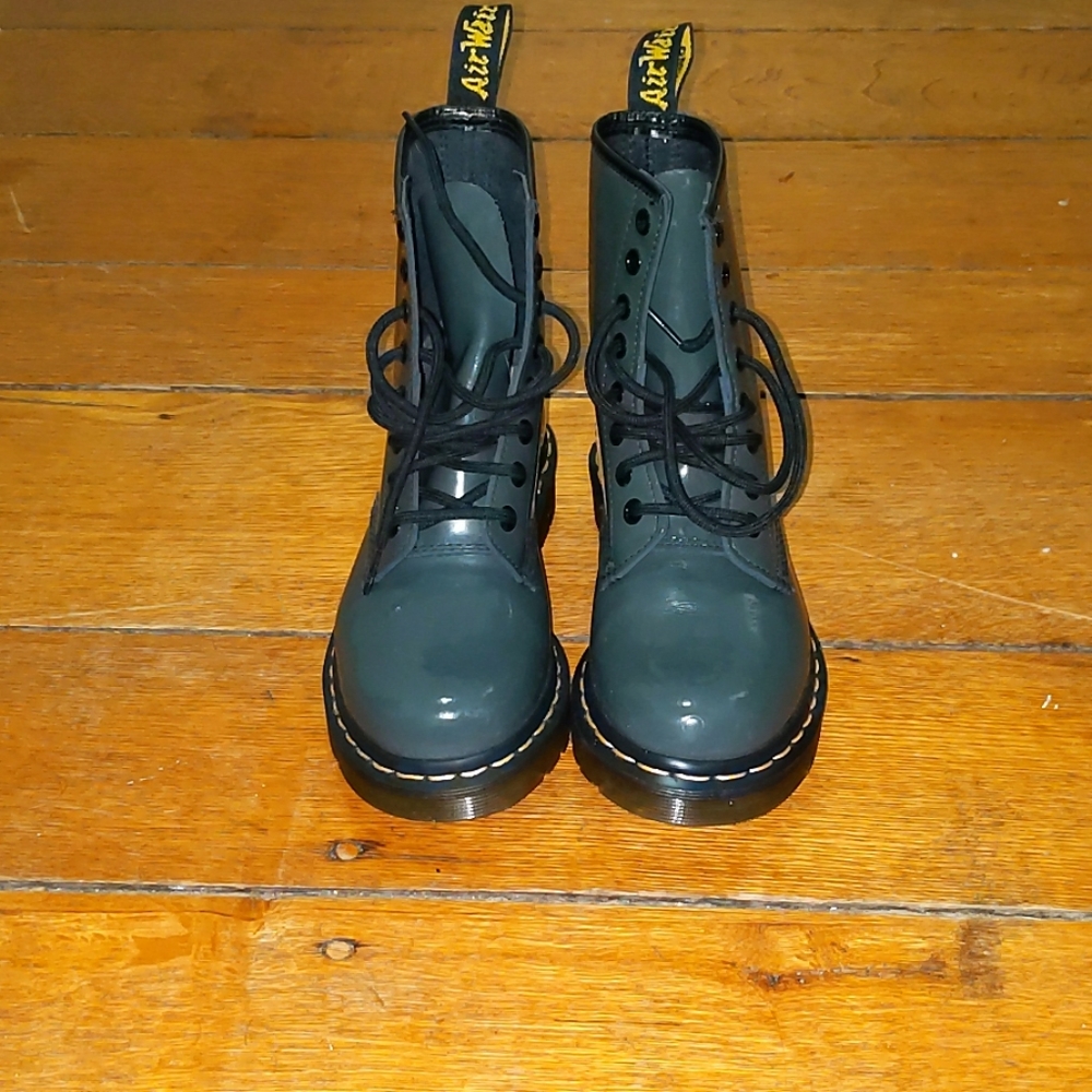 Gray Doc Martens